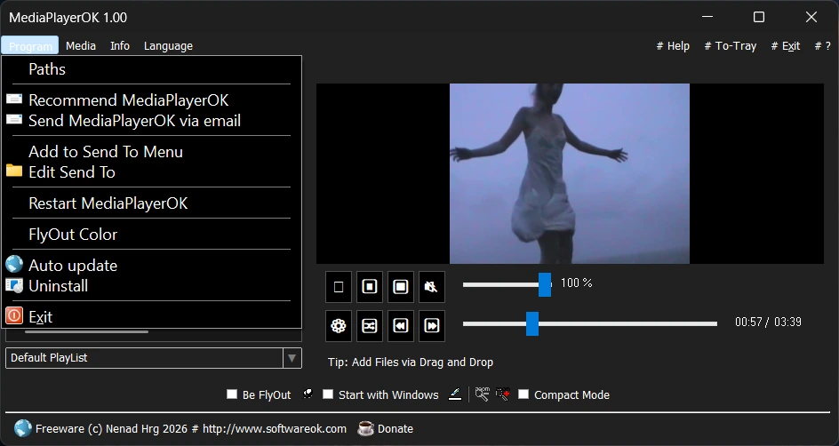 MediaPlayerOK 1.00 + Portable — изображение 2