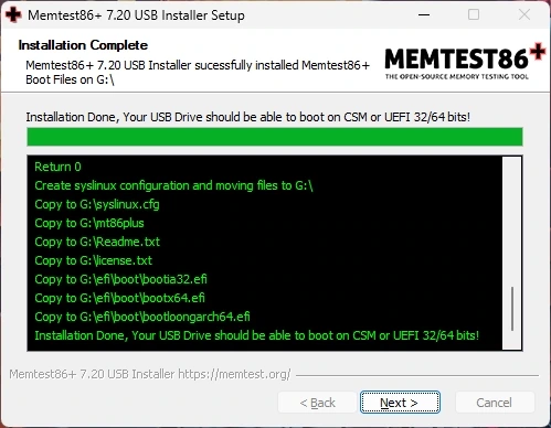 Проверка оперативки Memtest86+ 7.20 — изображение 2