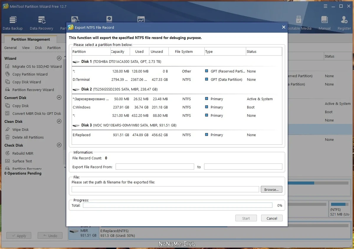 Менеджер жесткого диска MiniTool Partition Wizard Free 12.7 — изображение 2
