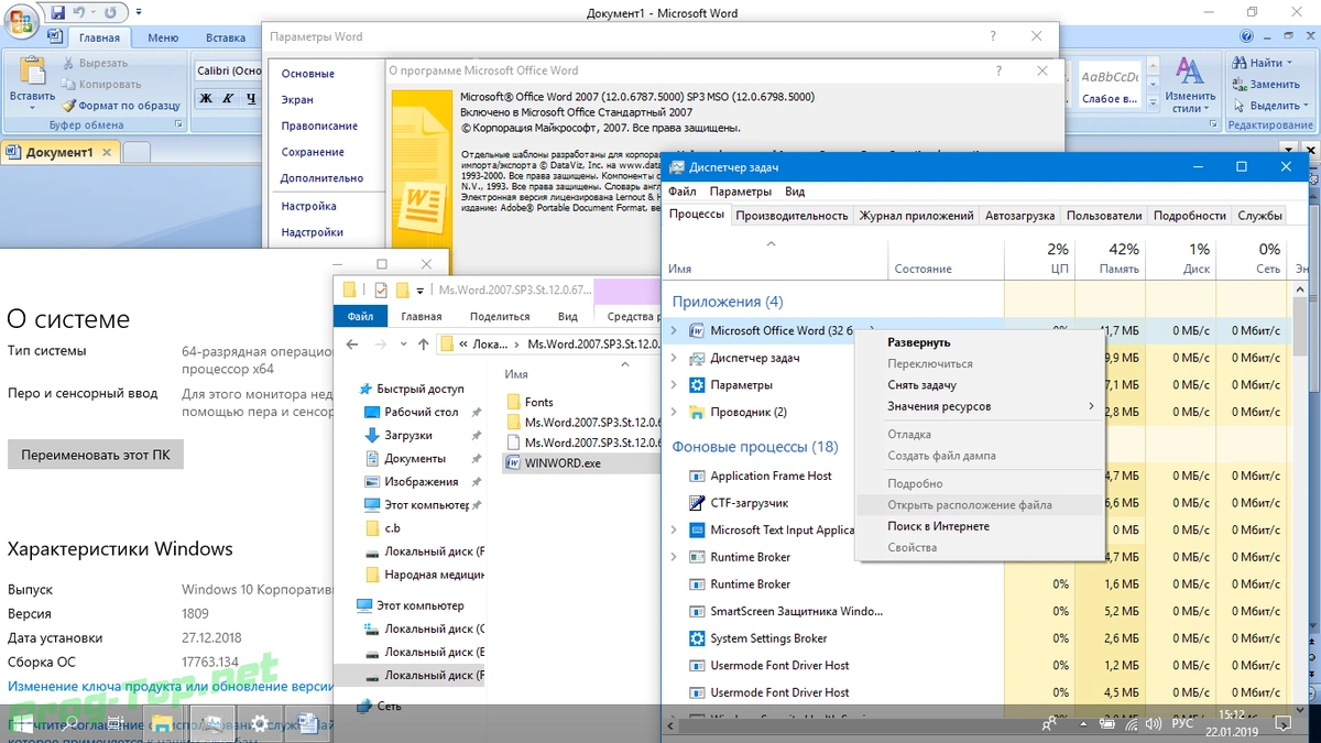 Microsoft Office Word 2007 портативная версия SP3 Standard 12.0.6798.5000 by Spirit Summer — изображение 2