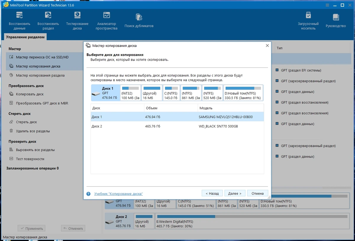 MiniTool Partition Wizard создание и удаление разделов диска Technician 13.6.0 by elchupacabra — изображение 2