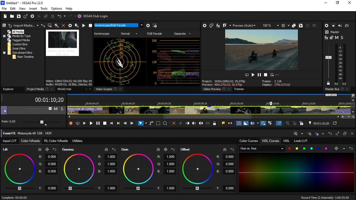 Многодорожечная запись и редактирование звука MAGIX Vegas Pro 22.0 Build 250 — изображение 2