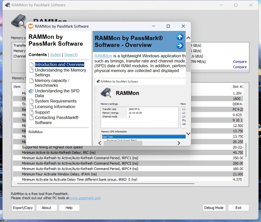 Мониторинг ОЗУ PassMark RAMMon 3.4 Build 1000 — изображение 2