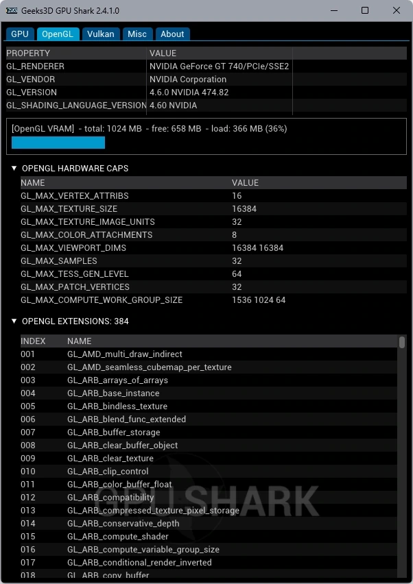 Мониторинг работы графики GPU Shark II 2.4.1.0+ Portable — изображение 2