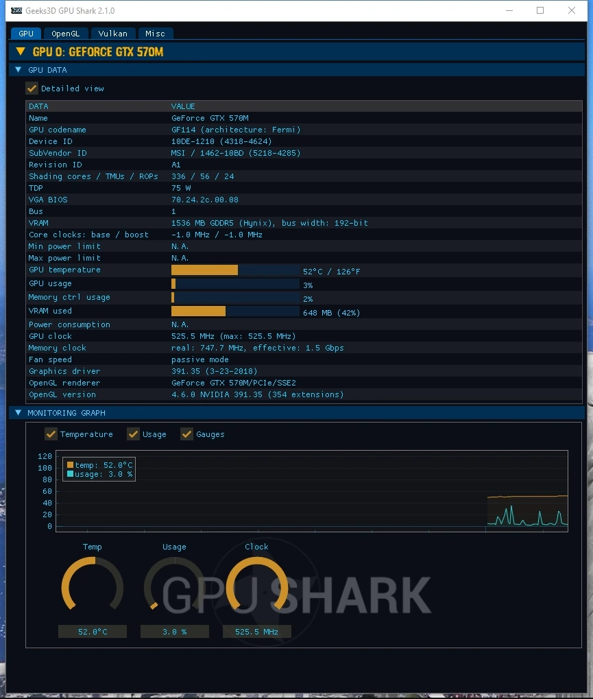 Мониторинг состояния графического процессора - GPU Shark II 2.1.0.0 + Portable — изображение 2
