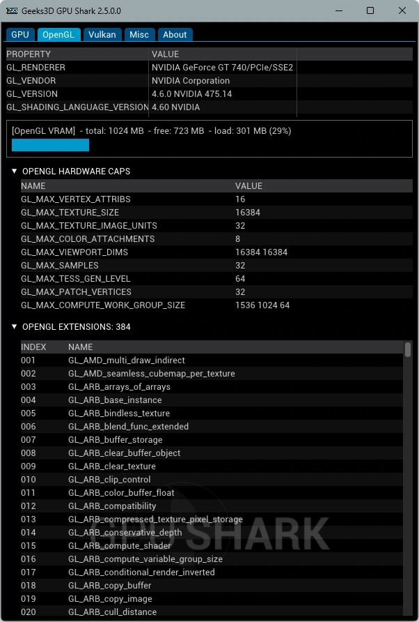 Мониторинг видеокарты GPU Shark II 2.5.0.0+ Portable — изображение 2