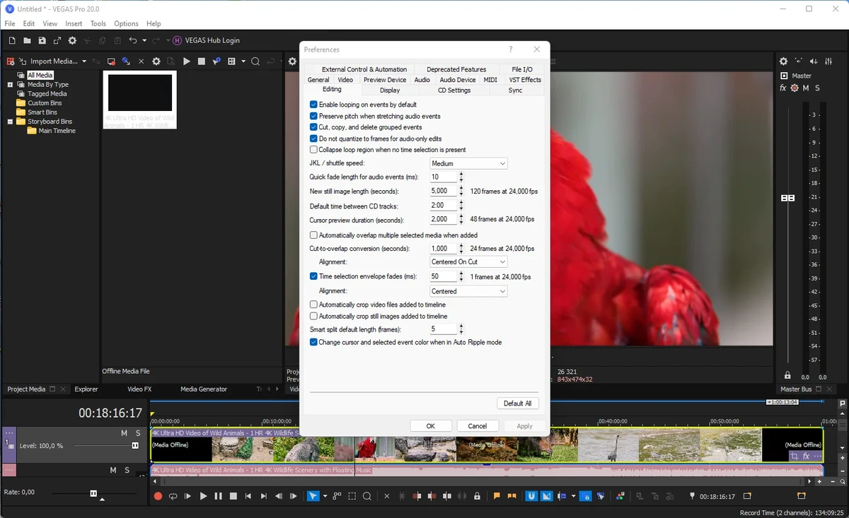 Монтаж аудио и видео потоков - MAGIX Vegas Pro 20.0 Build 370 RePack by KpoJIuK — изображение 2