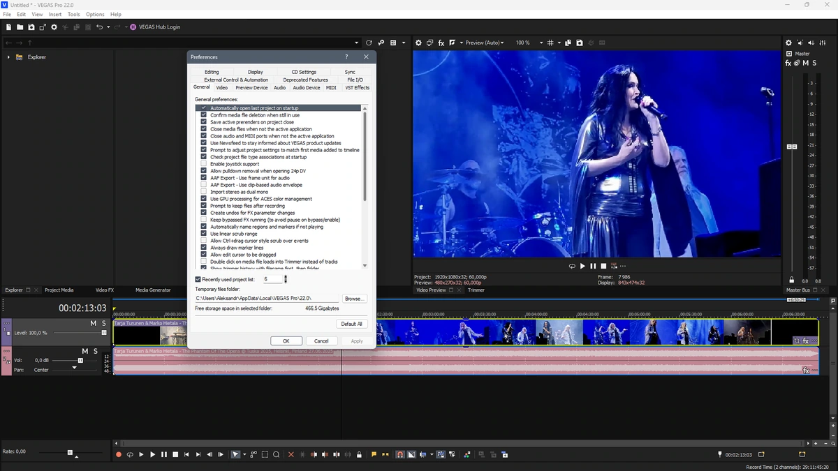 Монтаж и запись аудио и видеопотоков MAGIX Vegas Pro 22.0 Build 250 by KpoJIuK — изображение 2