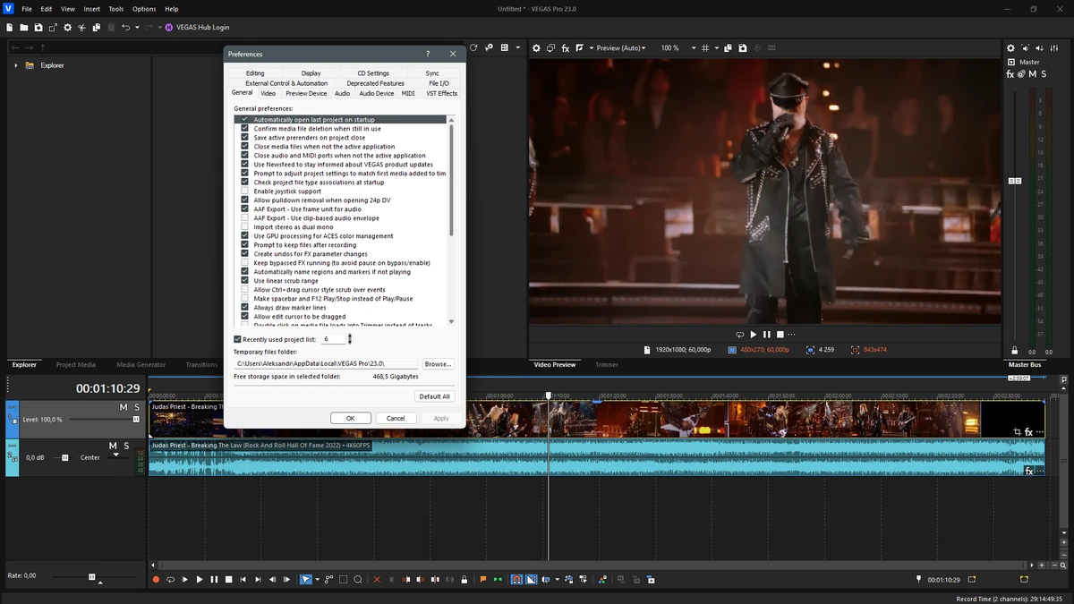 Монтаж звука и видео MAGIX Vegas Pro 23.0 Build 278 by KpoJIuK — изображение 2