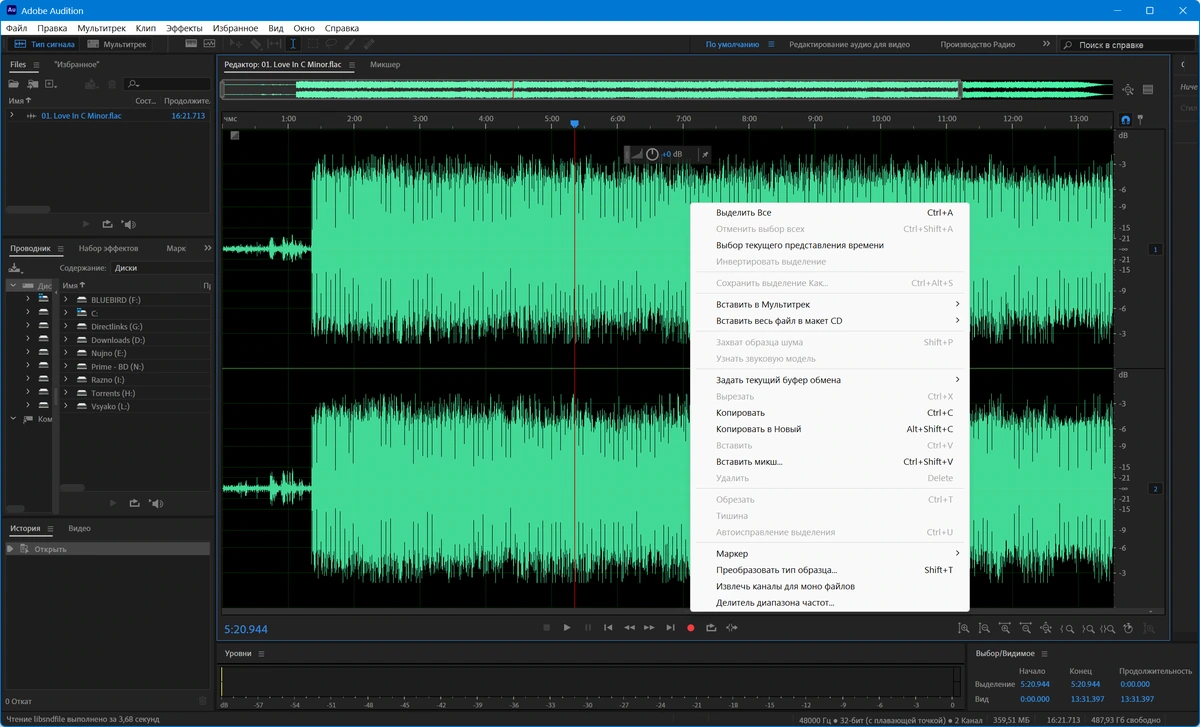 Мощный звуковой редактор Adobe Audition 2025 25.6.4.2 (x64) by 7997 — изображение 2