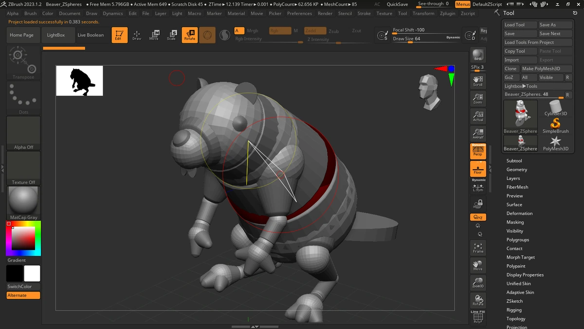 3D моделирование Maxon ZBrush 2023.1.2 — изображение 2