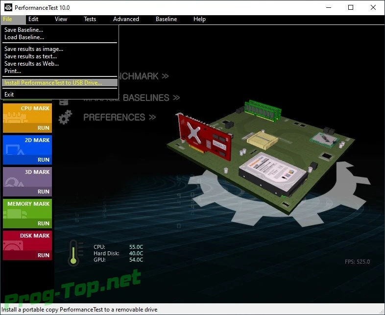 Набор тестов для компьютера - PassMark PerformanceTest 10.0 Build 1008 — изображение 2