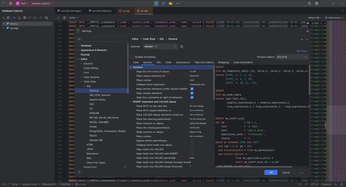 Написание SQL-запросов JetBrains DataGrip 2026.1.4 by IDE`a — изображение 2