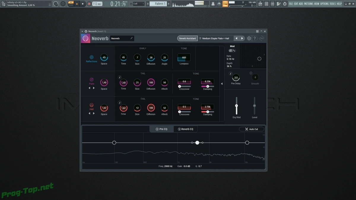 Настройка реверберации - iZotope - Neoverb 1.0.0 VST, VST3, AAX (x64) RePack by R2R — изображение 2
