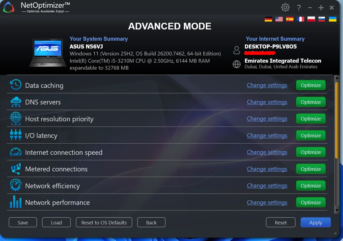 NetOptimizer Portable 7.0.26.309 — изображение 2