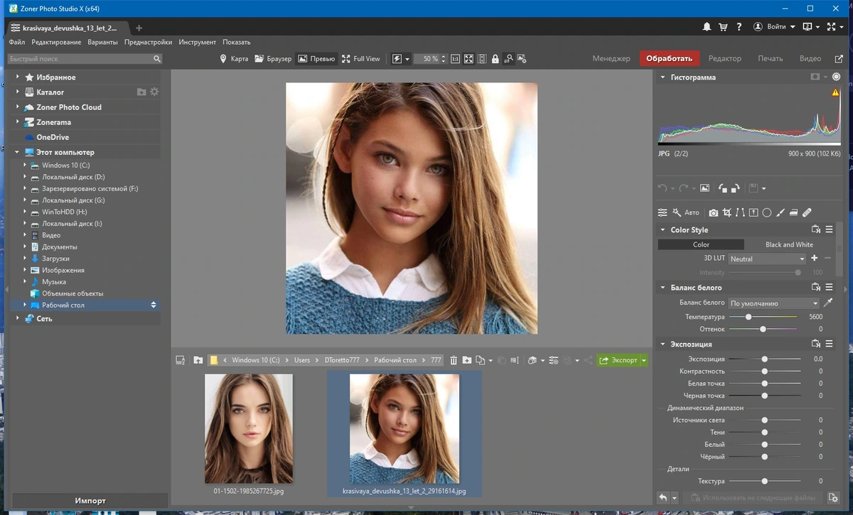Обработка цифровых фото - Zoner Photo Studio X 19.2309.2.501 RePack by KpoJIuK — изображение 2
