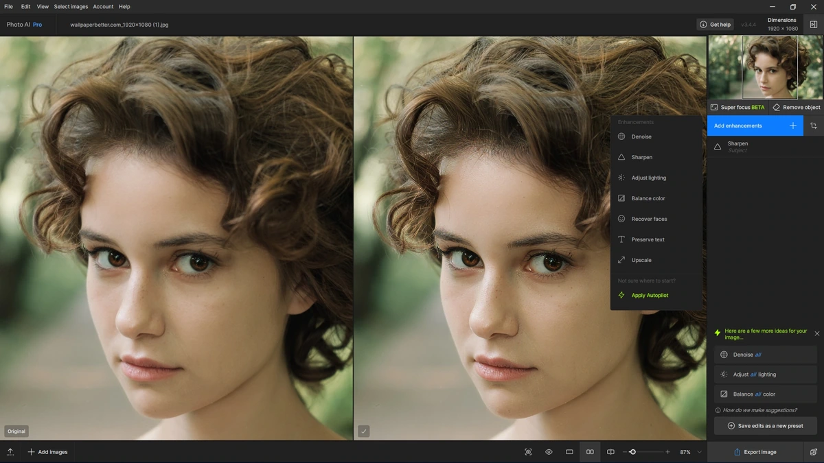 Обработка фото Topaz Photo AI 3.4.4 RC (x64) — изображение 2
