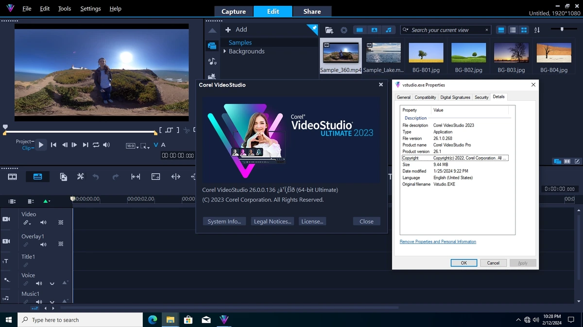 Обработка видео - Corel VideoStudio Ultimate 2023 26.1.0.268 — изображение 2