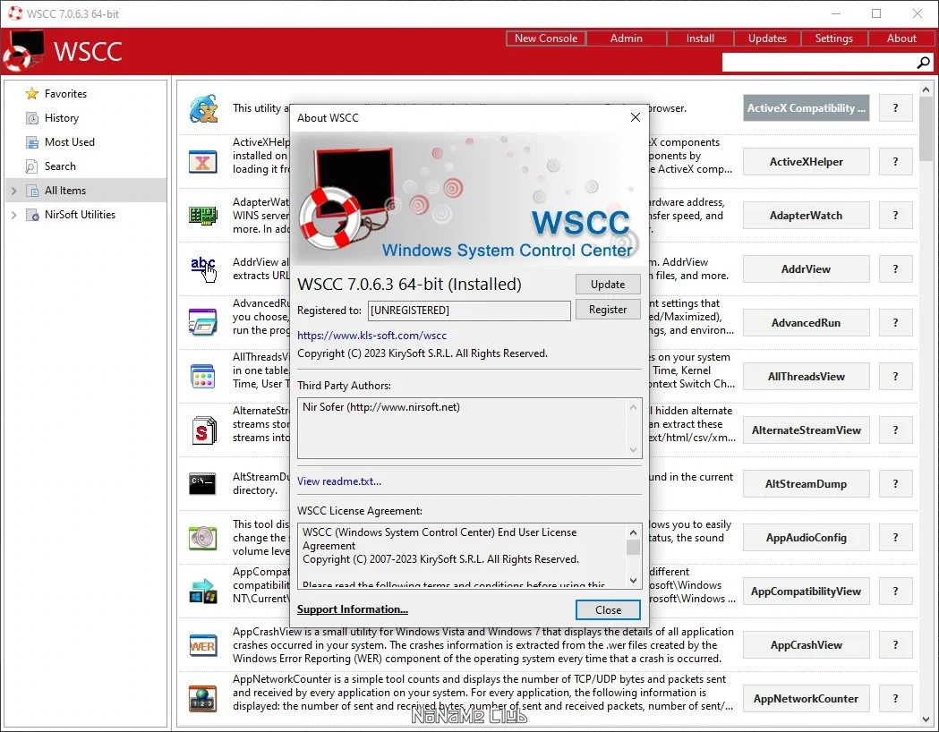 Обслуживание Windows WSCC (Windows System Control Center) 7.0.6.3 + Portable — изображение 2