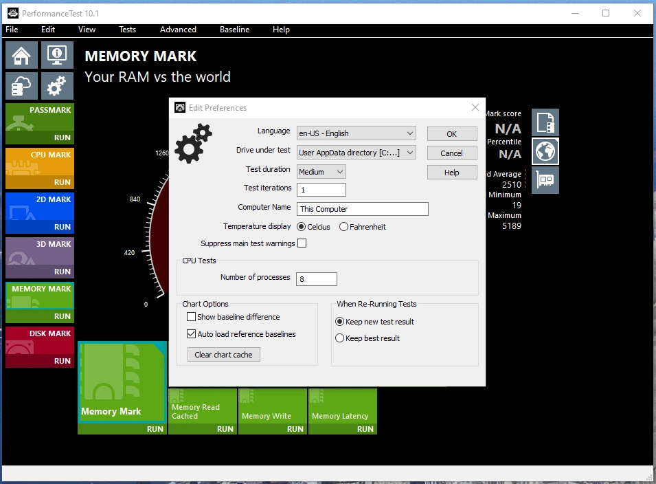 Оценка производительности компьютера - PassMark PerformanceTest 10.1 Build 1006 RePack (& Portable) by elchupacabra — изображение 2
