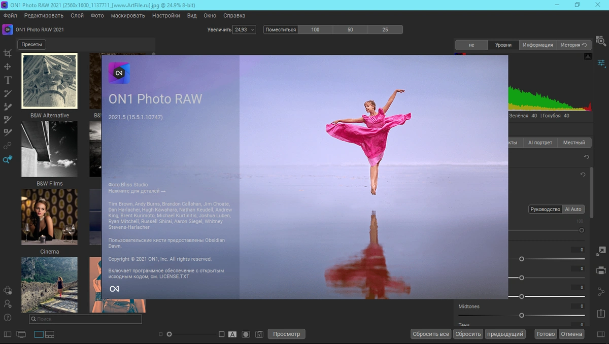 ON1 Photo RAW 2021.5 15.5.1.10747 — изображение 2