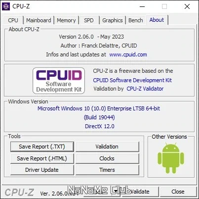 Определение начинки процессора CPU-Z 2.06.0 + Portable — изображение 2