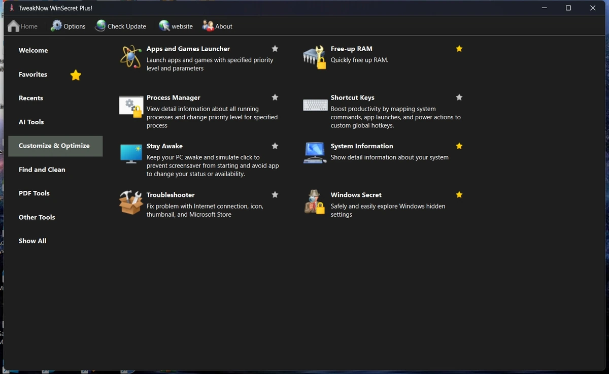 Оптимизация системы TweakNow WinSecret Plus! 8.7.0 by elchupacabra — изображение 2