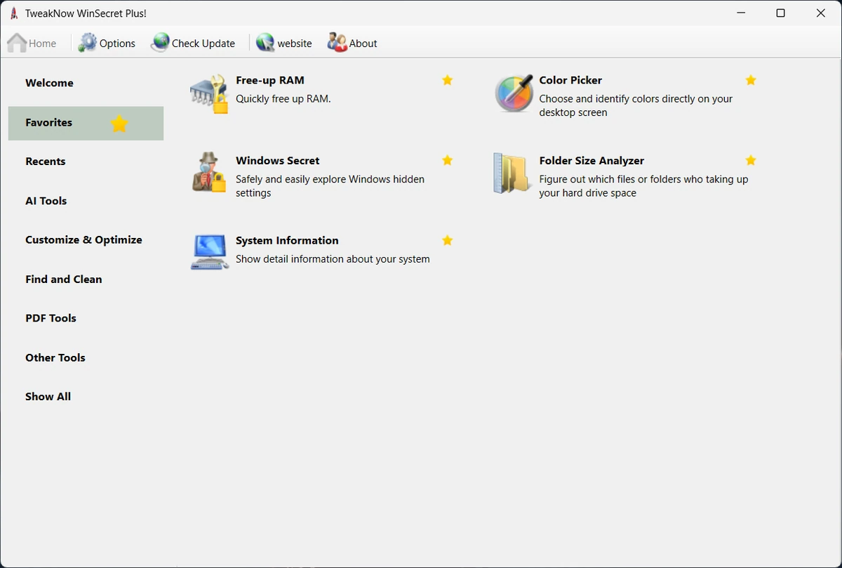 Оптимизация Windows TweakNow WinSecret Plus! 9.4.0 — изображение 2