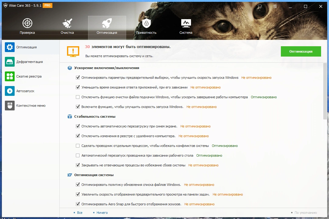 Оптимизация работы Windows - Wise Care 365 Pro 5.9.1.583 RePack (& Portable) by elchupacabra — изображение 2