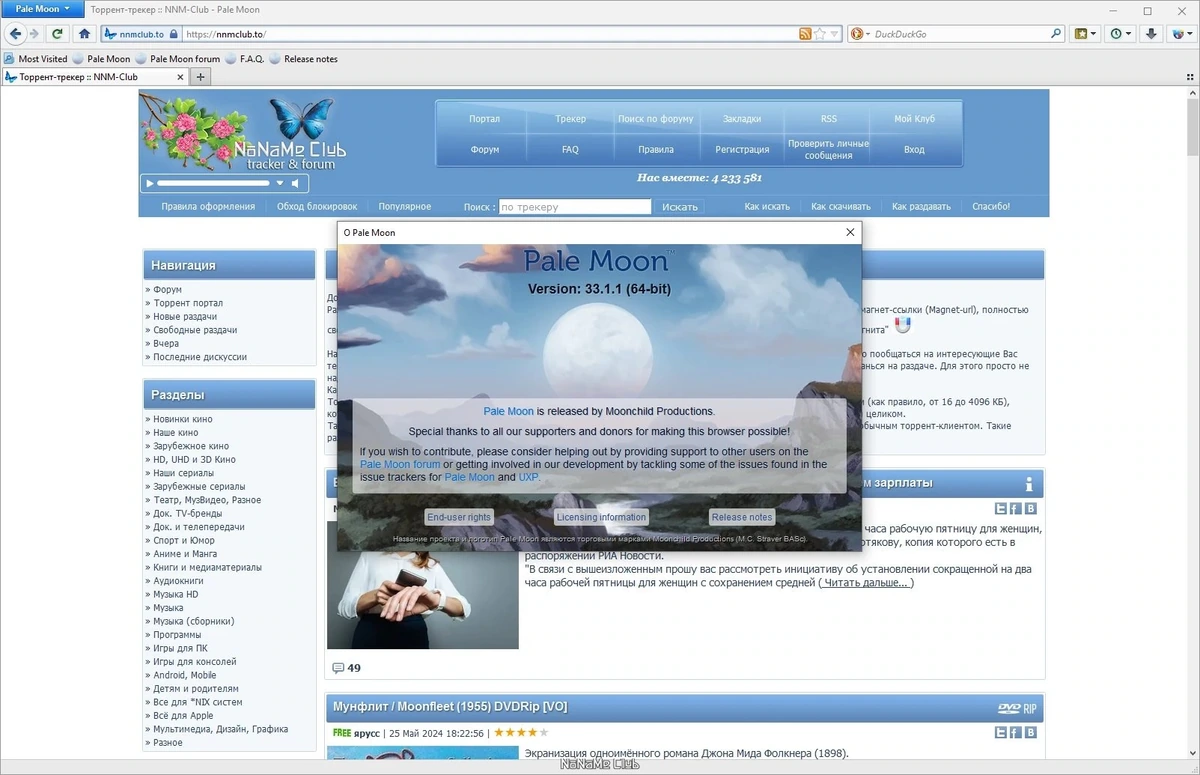 Pale Moon 33.1.1 + Portable — изображение 2