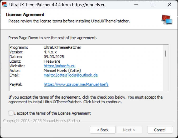Патч для установки тем Windows UltraUXThemePatcher 4.4.4 — изображение 2