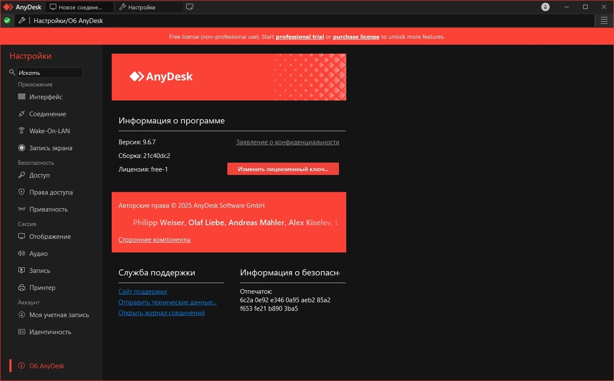 AnyDesk 9.6.7 + Portable — изображение 2