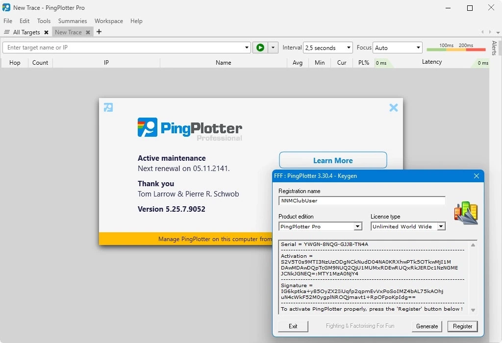 Устранение неполадок сети PingPlotter Pro 5.25.7.9052 — изображение 2
