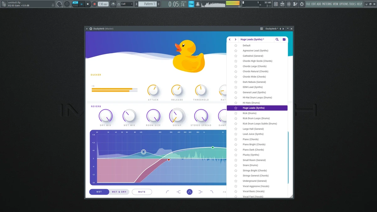 Плагин для реверберации Parametric - Ducky Verb 1.0.0 VST 3 (x64) RePack by MOCHA — изображение 2