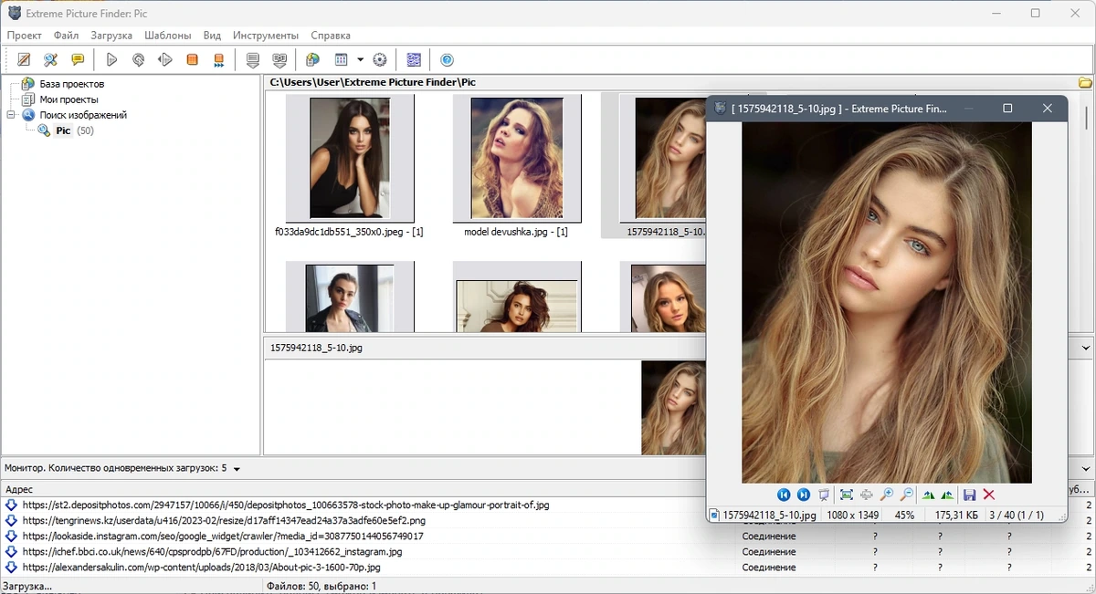 Поиск картинок в интернете - Extreme Picture Finder 3.65.10.0 RePack by elchupacabra — изображение 2