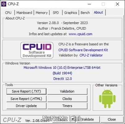 Получение данных о процессоре - CPU-Z 2.08.0 + Portable — изображение 3