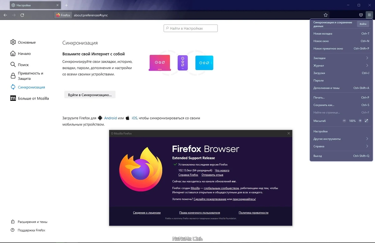 Портативный браузер Firefox Browser ESR 102.13.0 by PortableApps — изображение 3