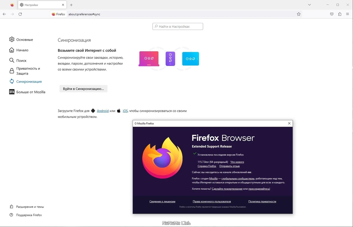 Портативный веб браузер - Firefox Browser ESR 115.7.0 Portable by PortableApps — изображение 3