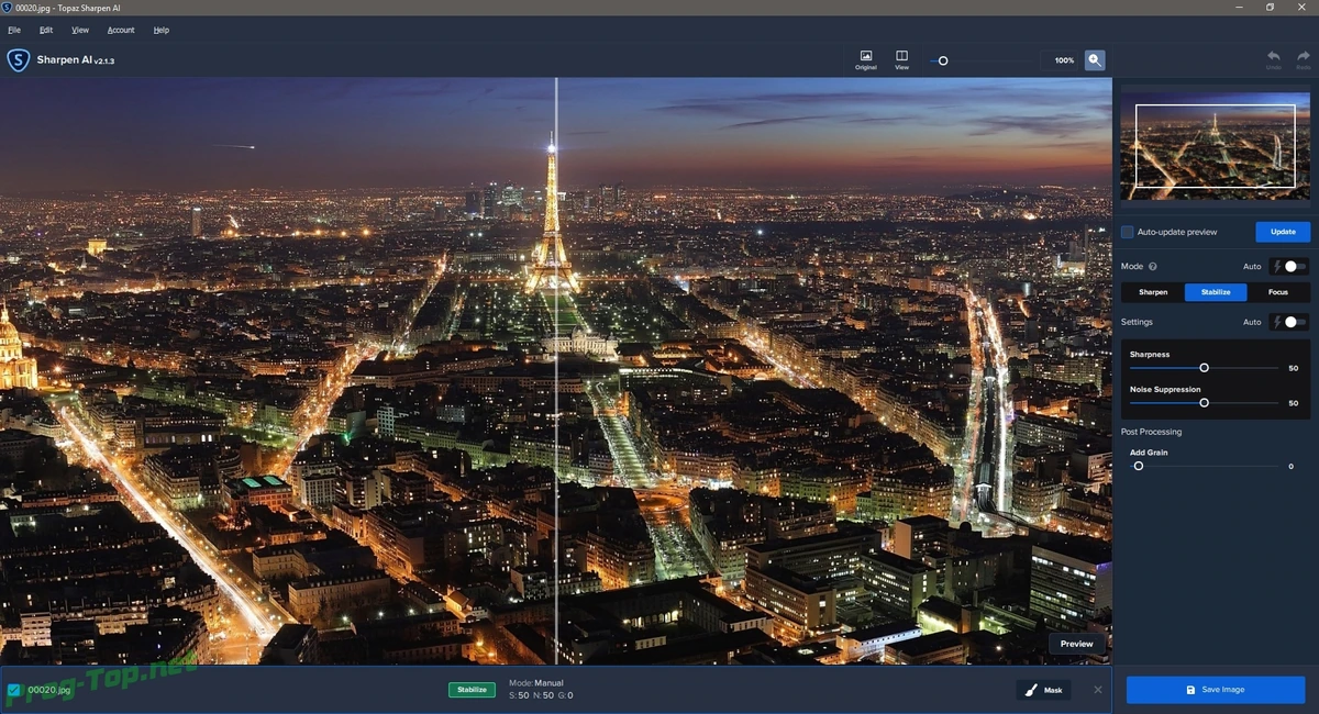 Повышение резкости изображений - Topaz Sharpen AI 2.1.3 RePack (& Portable) by TryRooM — изображение 3