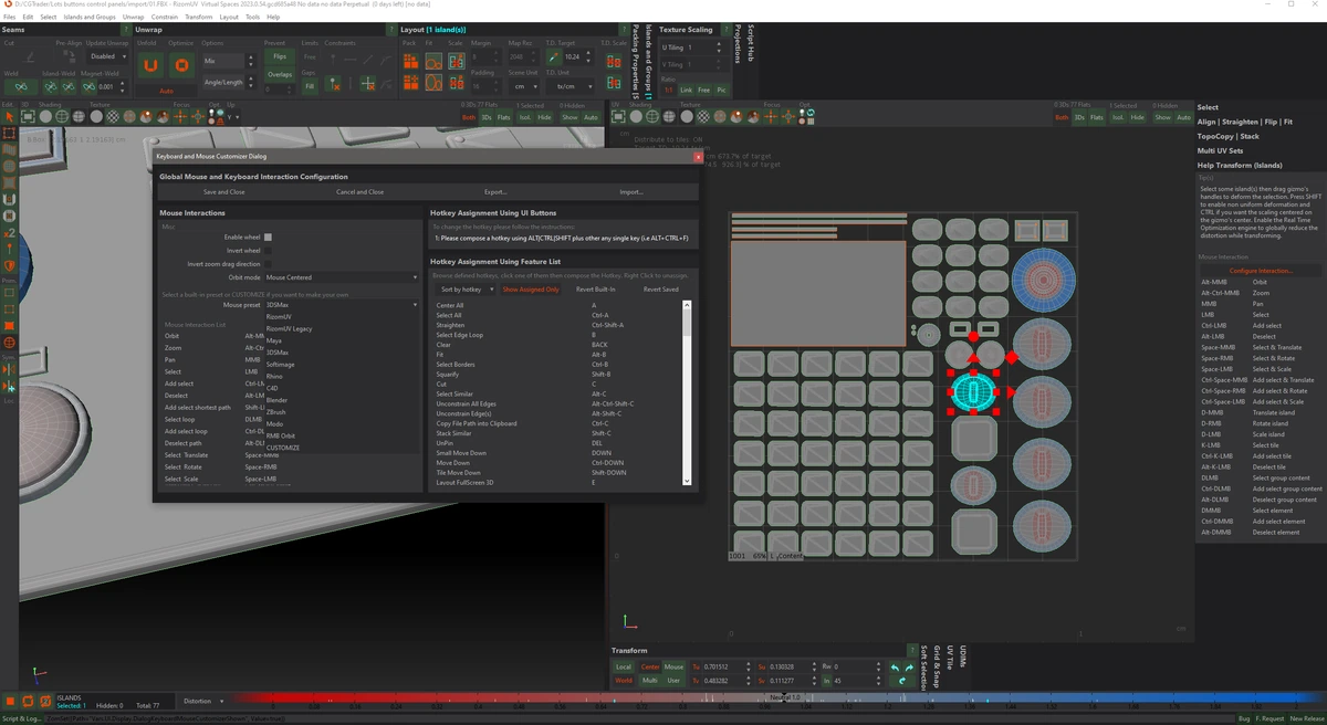 Приложение UV развертки RizomUV Virtual Spaces / Real Space 2023.0.54 — изображение 3