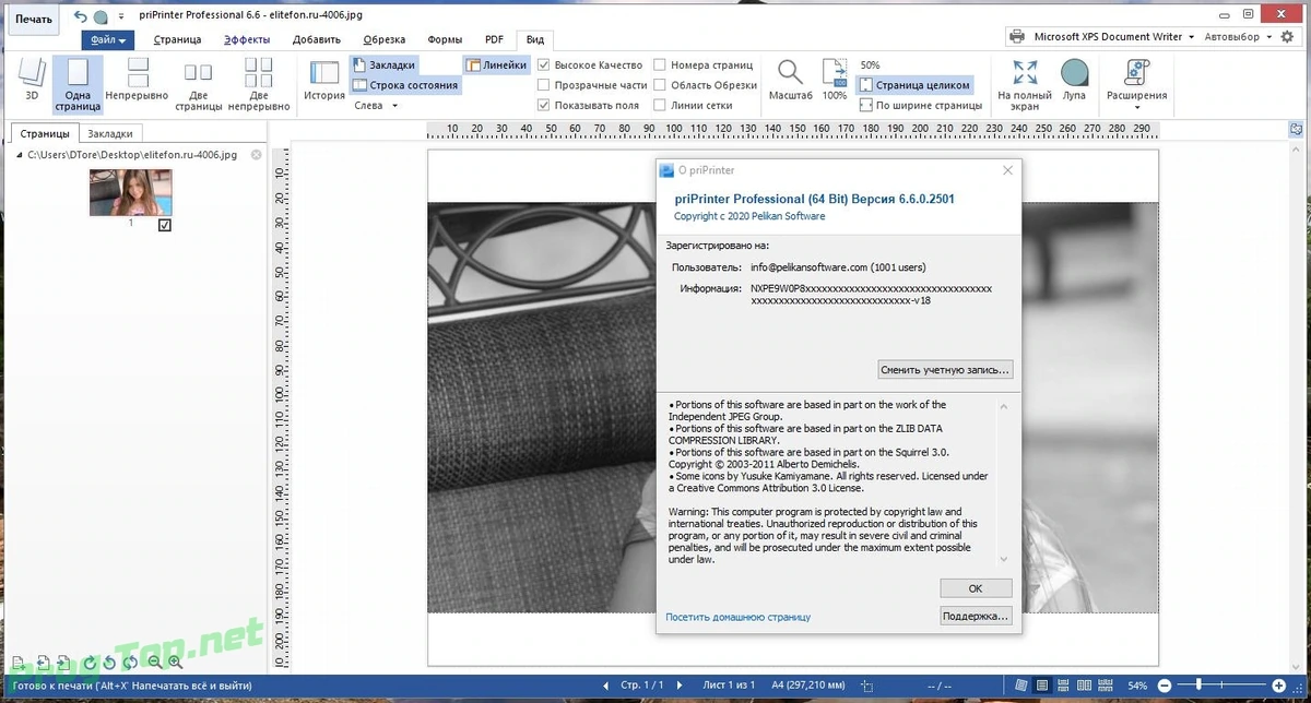 priPrinter виртуальный принтер Professional 6.6.0.2501 RePack by elchupacabra — изображение 3
