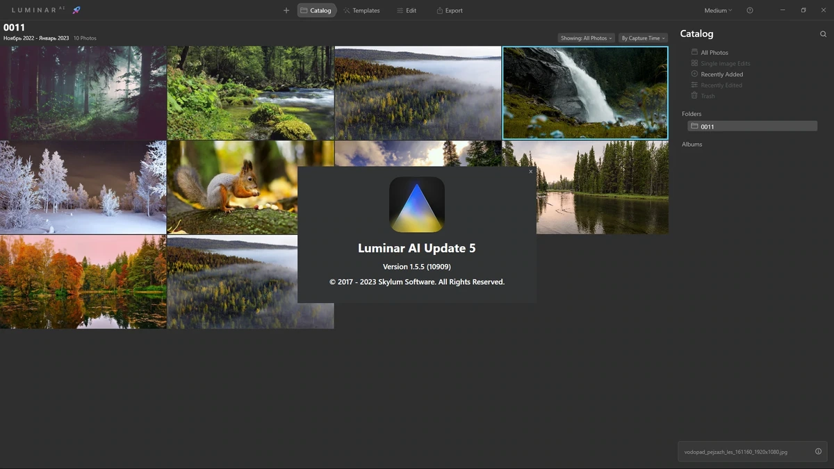 Профессиональный фоторедактор - Skylum Luminar AI 1.5.5.10909 RePack (& Portable) by elchupacabra — изображение 3