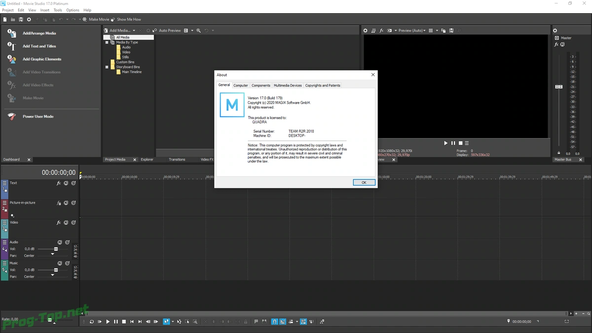 Программа для обработки видео - MAGIX VEGAS Movie Studio Platinum 17.0.0.179 — изображение 3