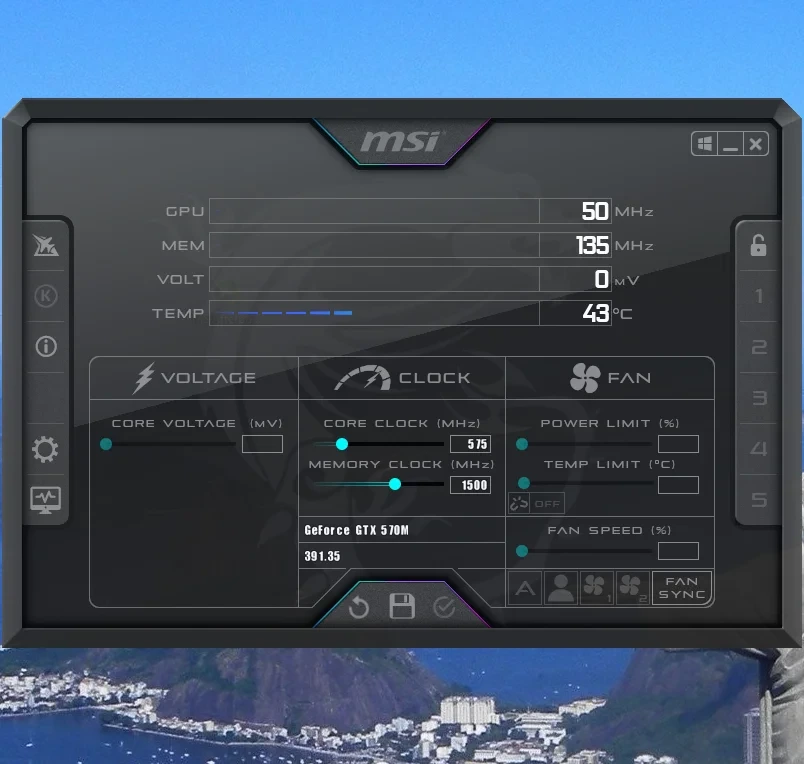 Программа для разгона видеокарт - MSI Afterburner 4.6.5.16358 Beta 4 — изображение 3