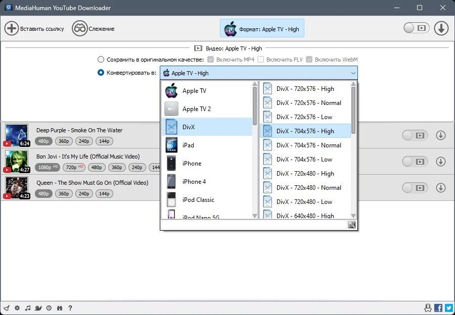 Программа загрузчик - MediaHuman YouTube Downloader 3.9.9.87 (1115) RePack by elchupacabra — изображение 3