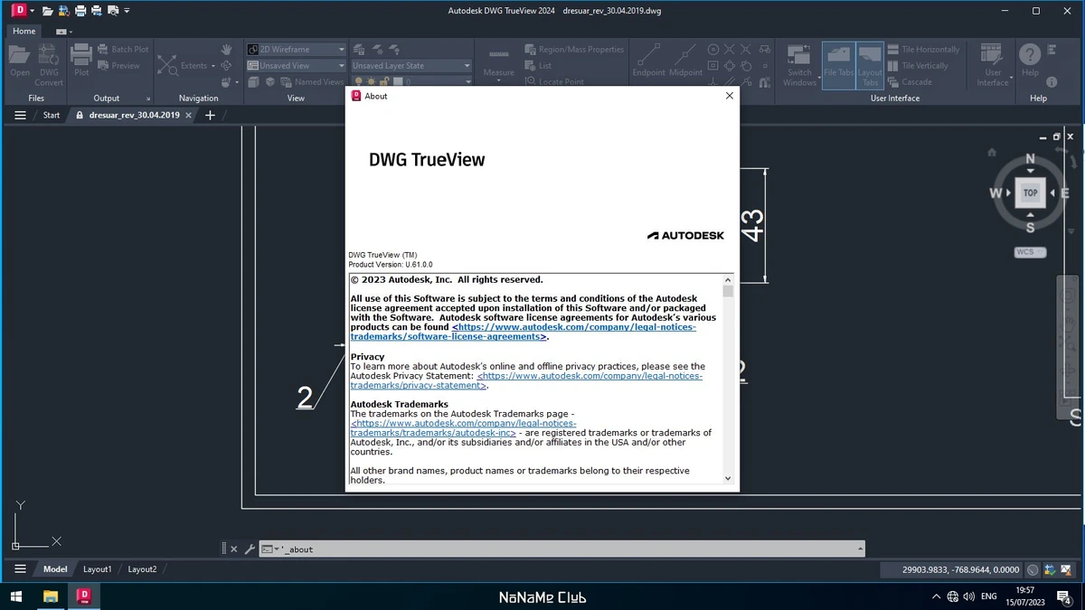 Просмотр DWG и DXF файлов Autodesk DWG TrueView 2024 U.61.0.0 — изображение 3