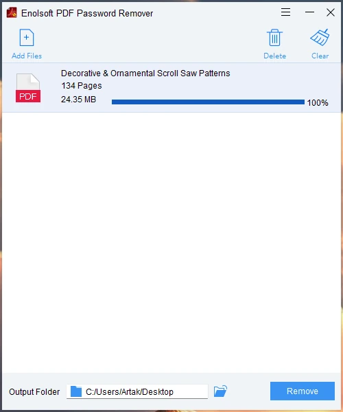 Просмотр защищенных PDF документов PDF Password Remover 2.2.0 — изображение 3