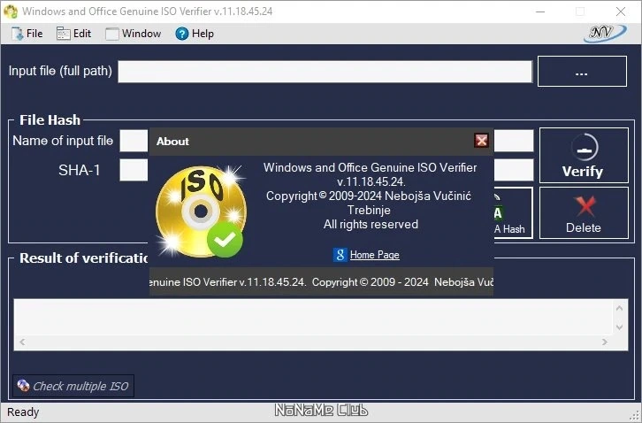 Проверка подлинности Windows and Office Genuine ISO Verifier 11.18.45.24 Portable — изображение 3