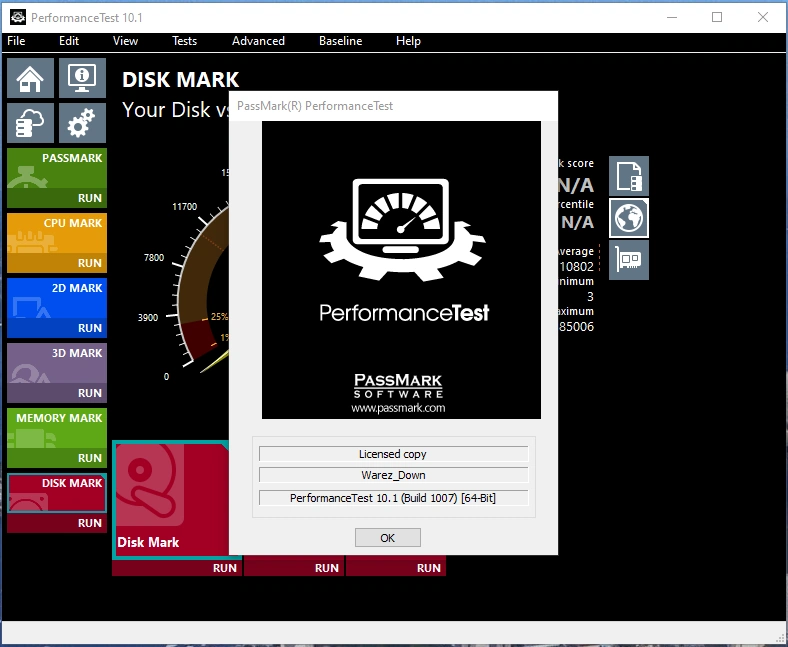 Проверка производительности компьютера - PassMark PerformanceTest 10.1 Build 1007 RePack (& Portable) by elchupacabra — изображение 3