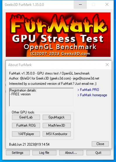 Проверка производительности видео FurMark 1.35.0.0 — изображение 3